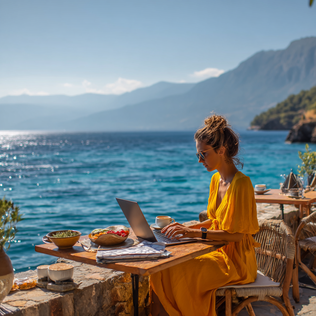 An Auriga customer managing finances on the go across Europe
